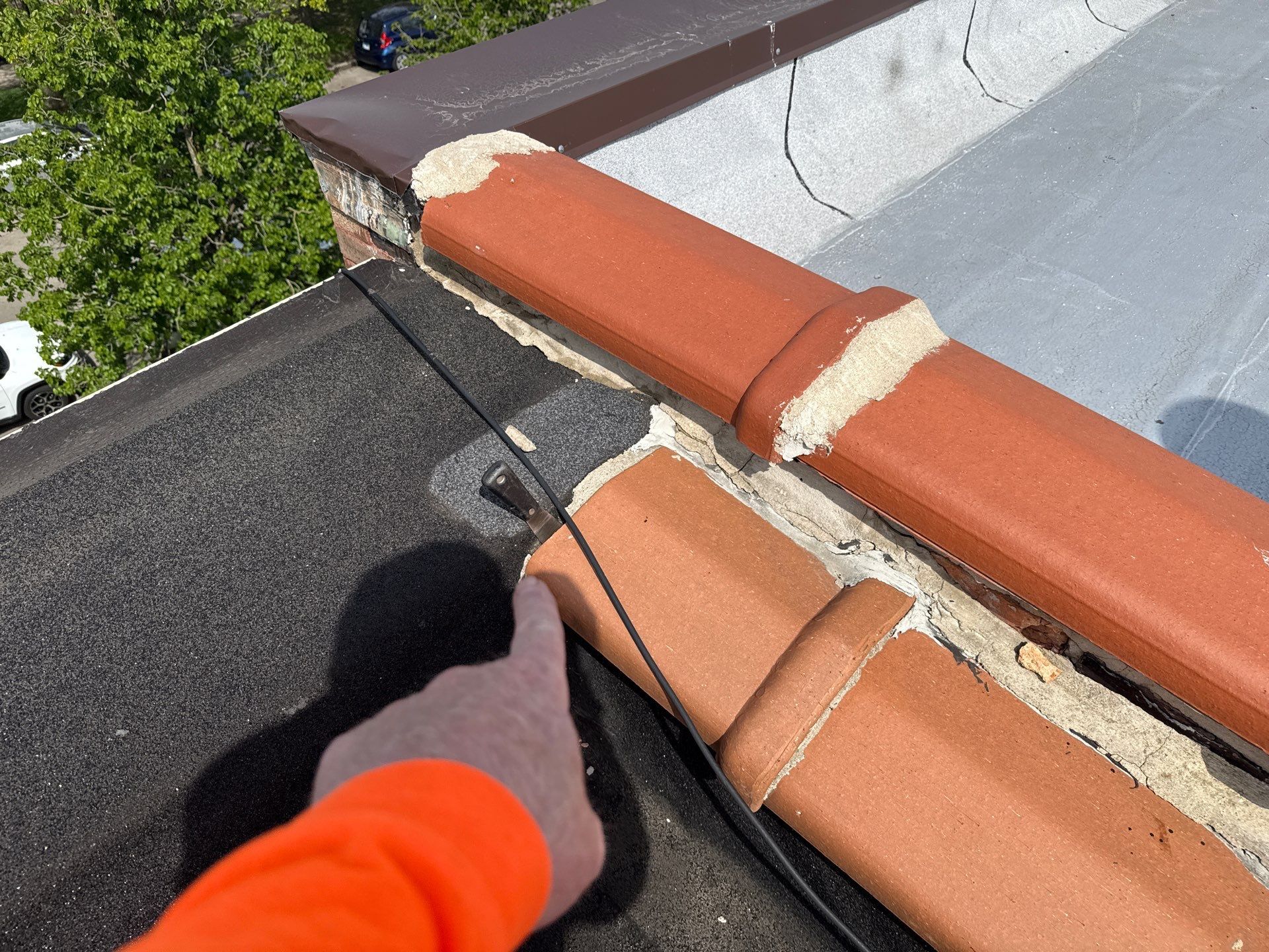 Why is there an opening where my roof meets the wall, and should it be sealed?